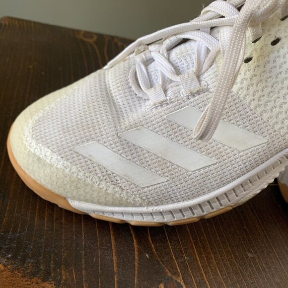 Adidas CrazyFlight Bounce 3 White Gum Volleyball Shoes BD7906 Womens Size 7.5 - Picture 3 of 9